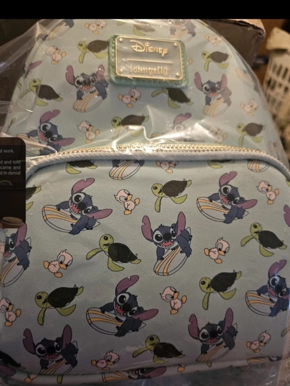Stitch Surf Blue Mini Backpack Nwt
